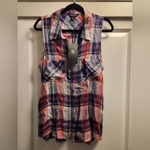 NWT Rock and Republic Sleeveless Shirt size L